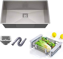 Stainless Steel Single Square Bowl Kitchen Sink 